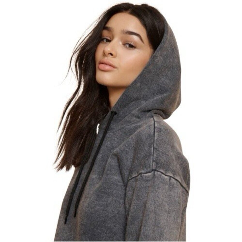 Garage Gray Cropped Hoodie Size S